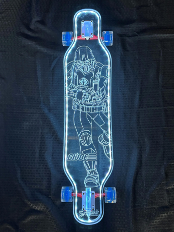Image of G.I. Joe Cobra Soldier Limited Edition LED Longboard