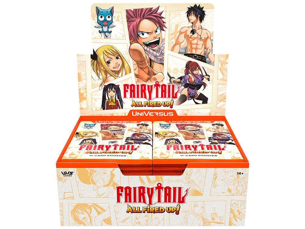 Fairy Tail All Fired Up! UniVersus Display Box of 24 Booster Packs