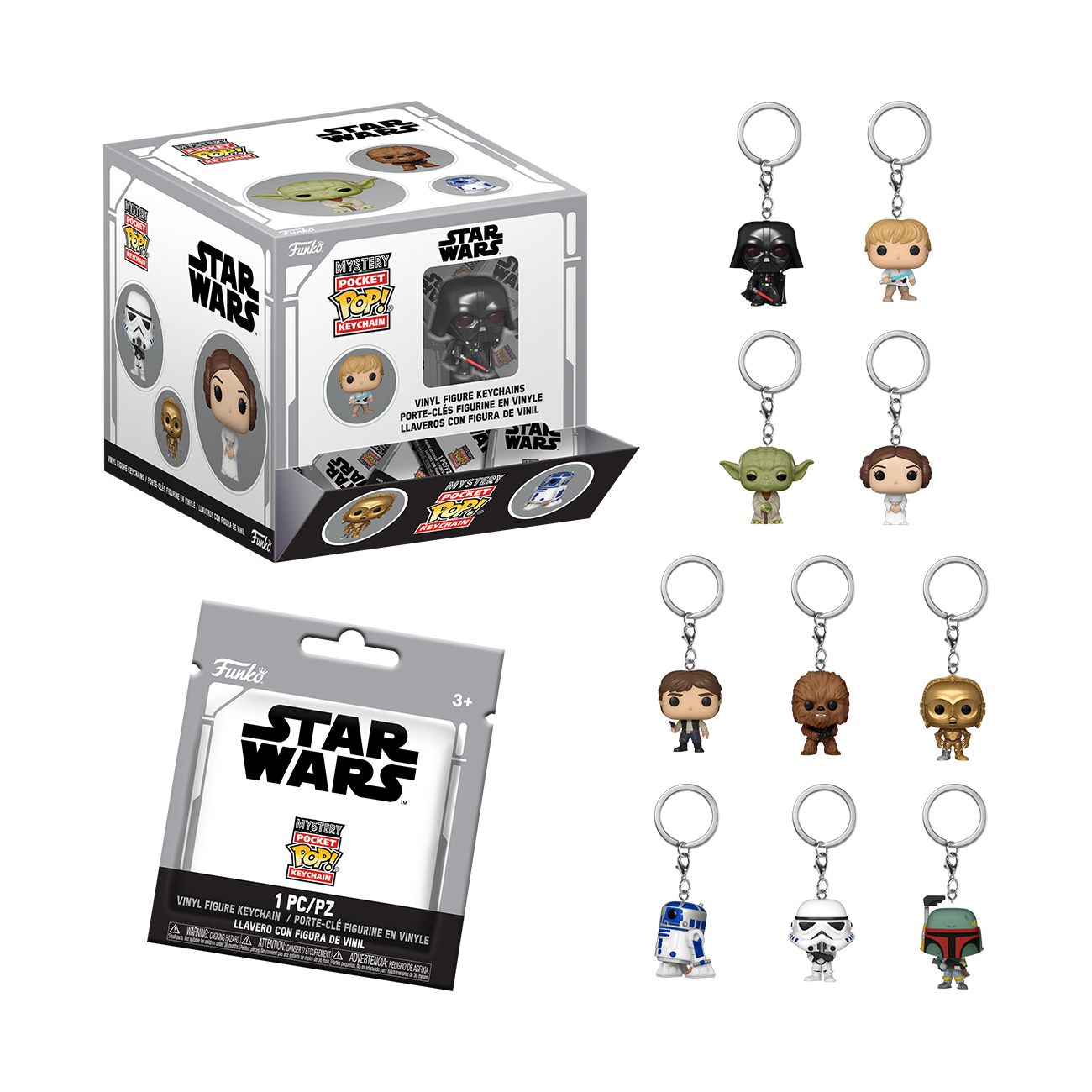 Star Wars Pocket Pop! Box of 12 Random Keychains Gallery Image 3