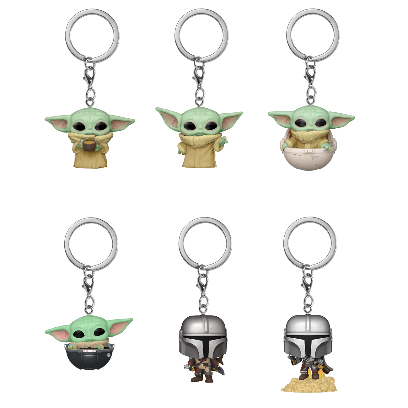 Star Wars: The Mandalorian Pocket Pop! Box of 12 Random Keychains Gallery Image 4