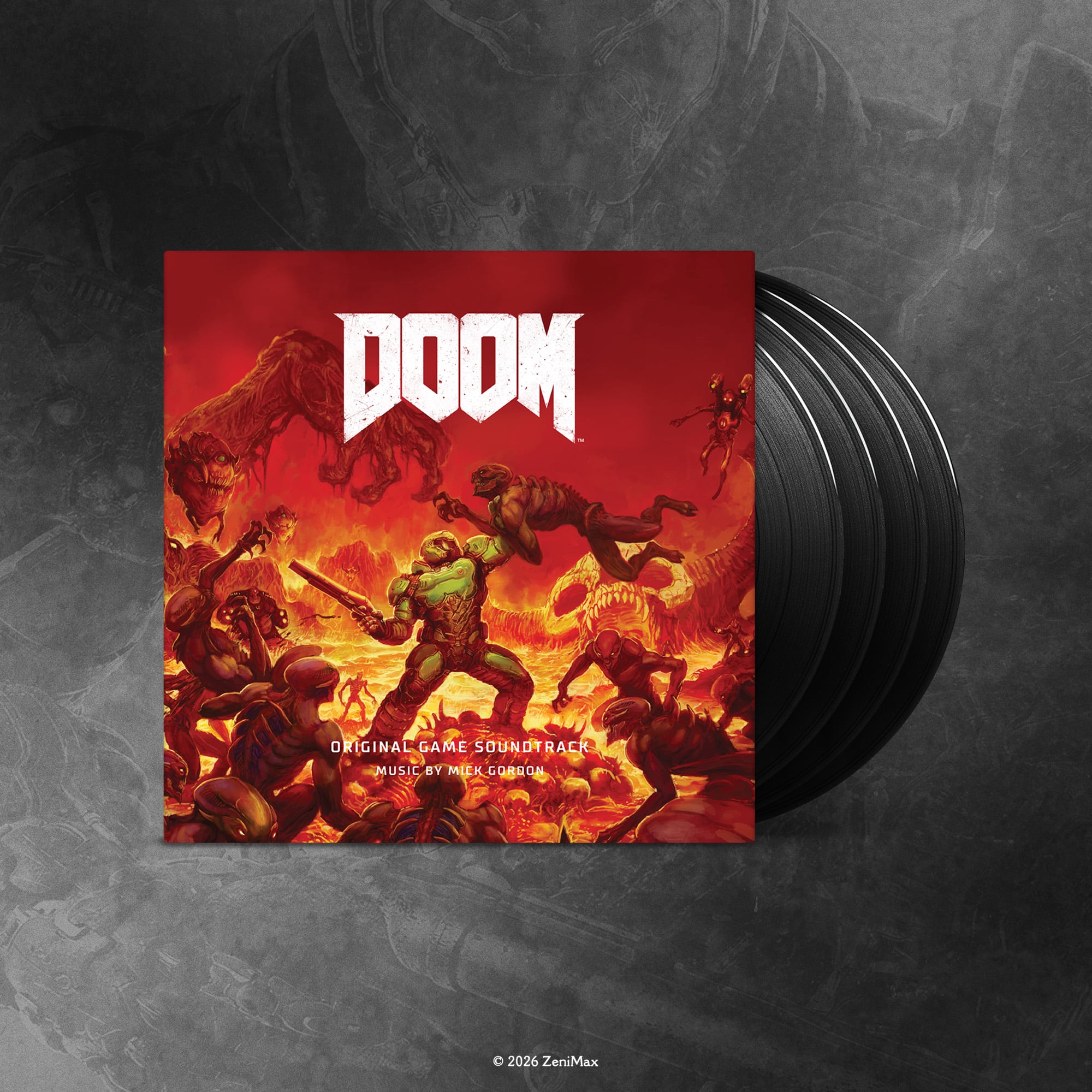 Doom (2016) Original Game Soundtrack Vinyl 4XLP Set (Reissue) Gallery Image 3