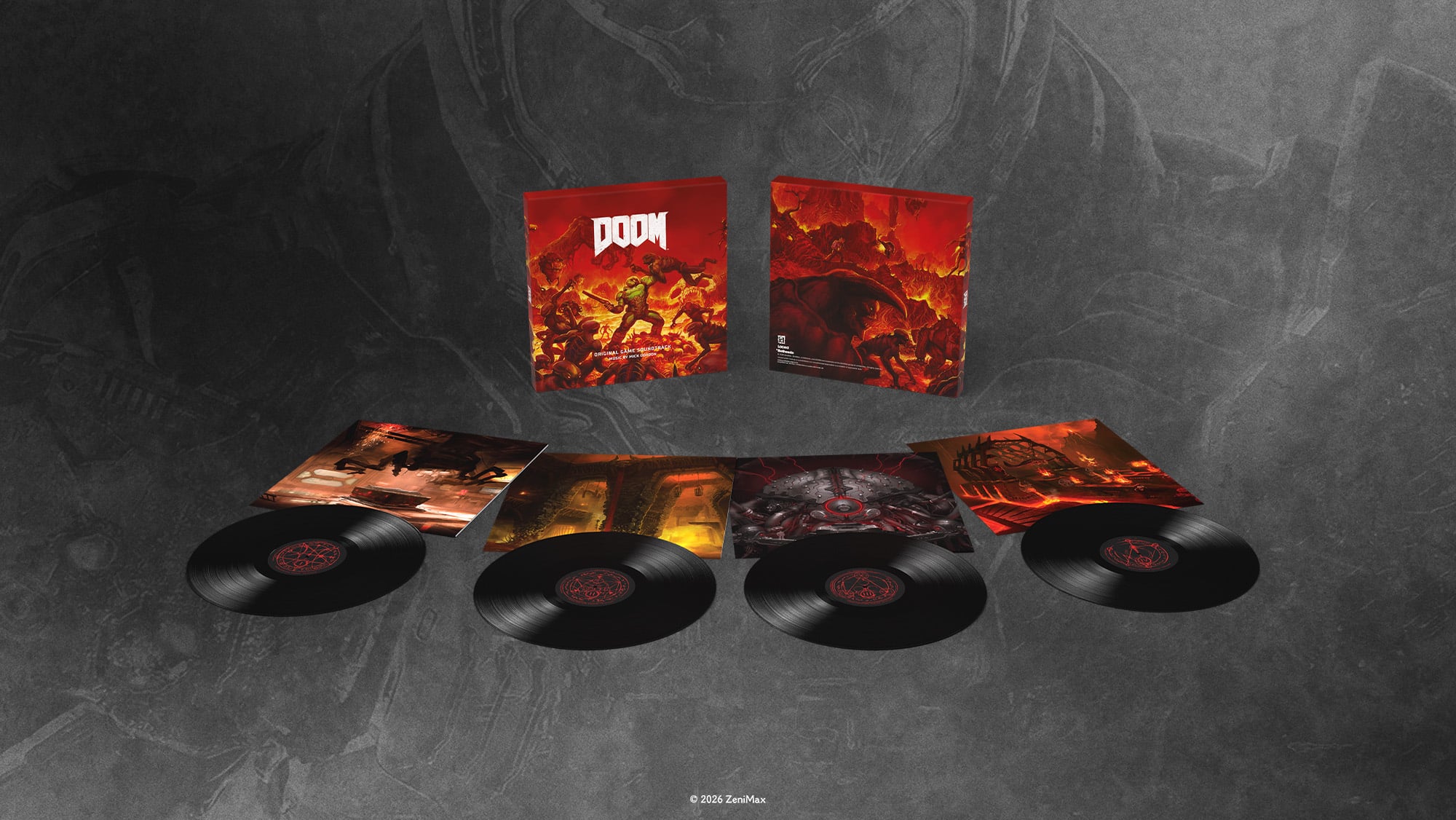 Doom (2016) Original Game Soundtrack Vinyl 4XLP Set (Reissue) Gallery Image 4