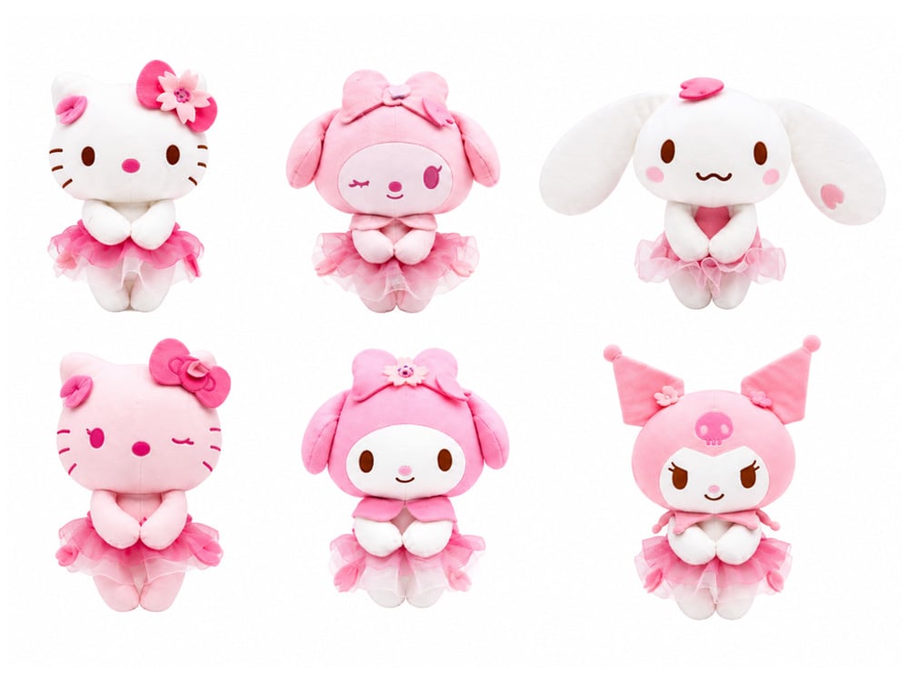 Sanrio Chokkori-San Hello Kitty & Friends (Sakura Ver.) Random Plush Gallery Image 1