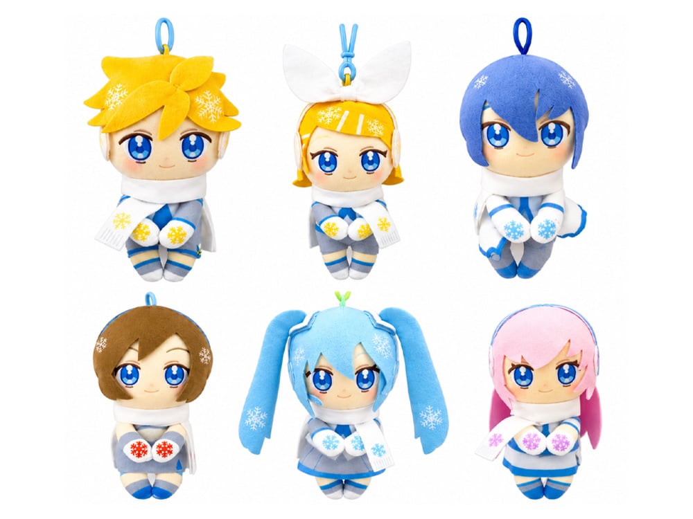 Vocaloid Chokkori-San Piapro Characters (Snow Ver.) Box of 12 Random Plush Keychains Gallery Image 1