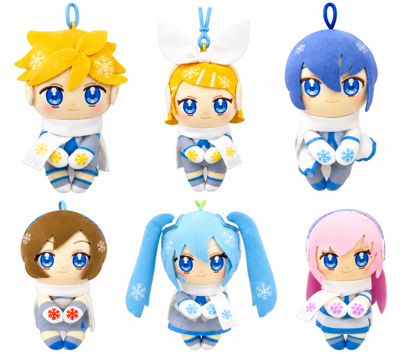 Vocaloid Chokkori-San Piapro Characters (Snow Ver.) Box of 12 Random Plush Keychains Gallery Image 3