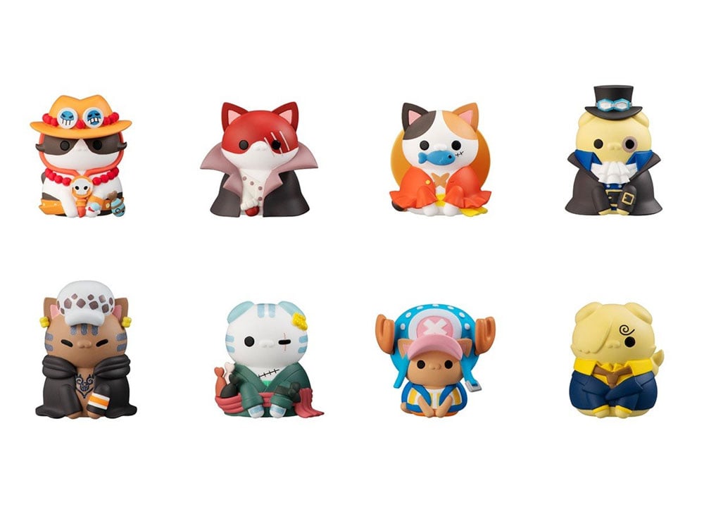 One Piece Mega Cat Project Nyan Piece Nyaan! I'm Gonna Be King of Paw-rates!! Box of 8 Random Figures (3rd Reissue) Gallery Image 1