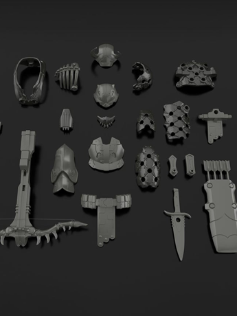 Image of 30 Minutes Fantasy Class-Up Armor (Savage Hunter) Accessory Kit
