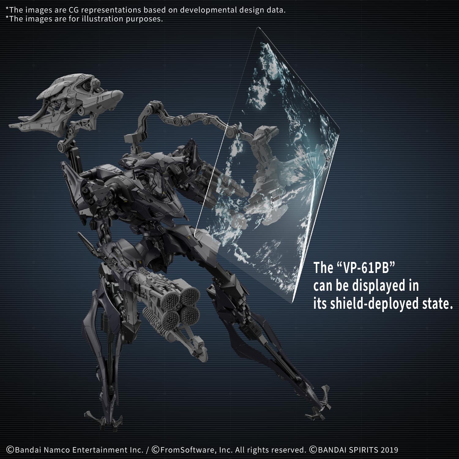 Armored Core VI: Fires of Rubicon 30 Minutes Missions Schneider Nachtreiher/40E Dual Nature Model Kit Gallery Image 6