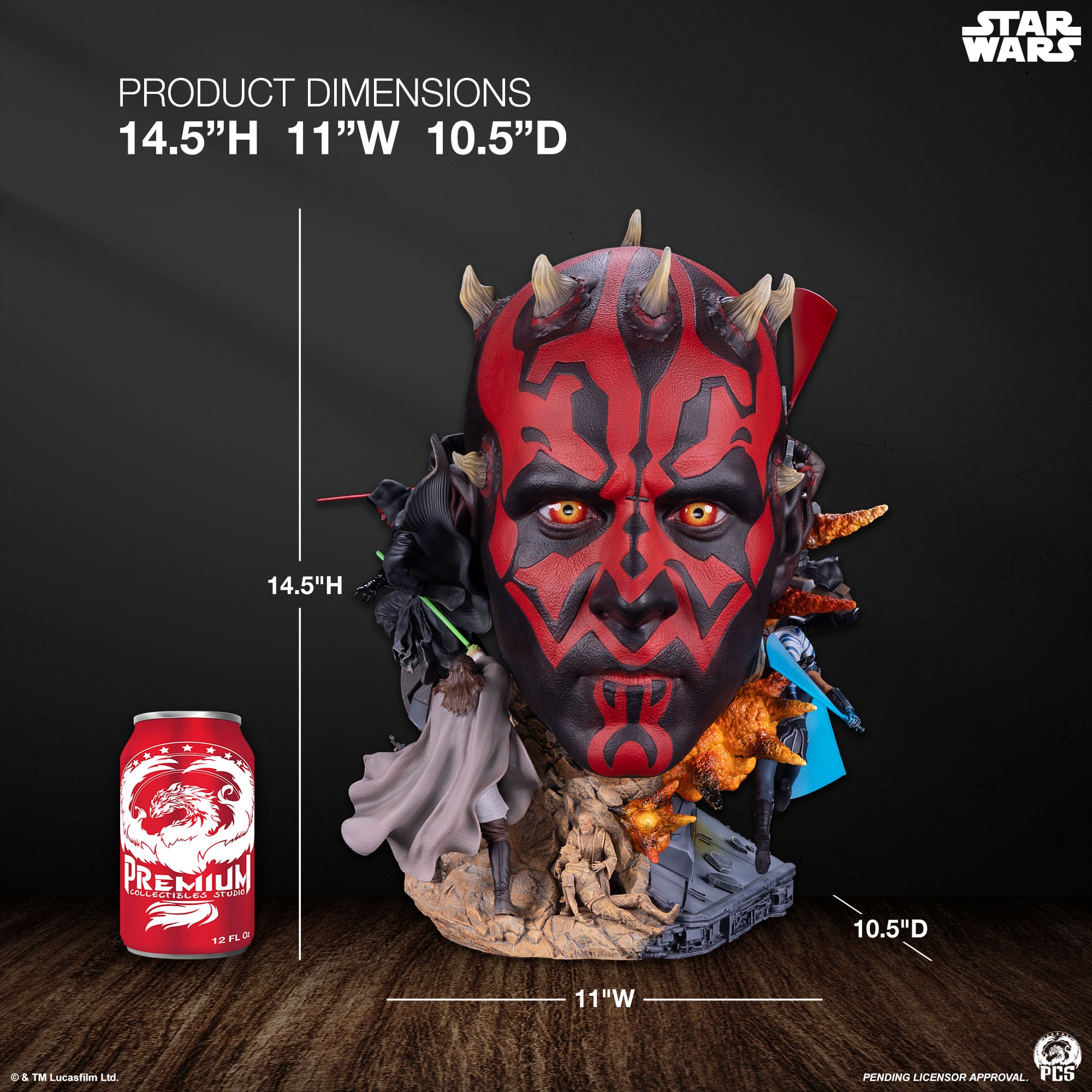 Star Wars Darth Maul Limited Edition Fine Art Bust Gallery Image 25