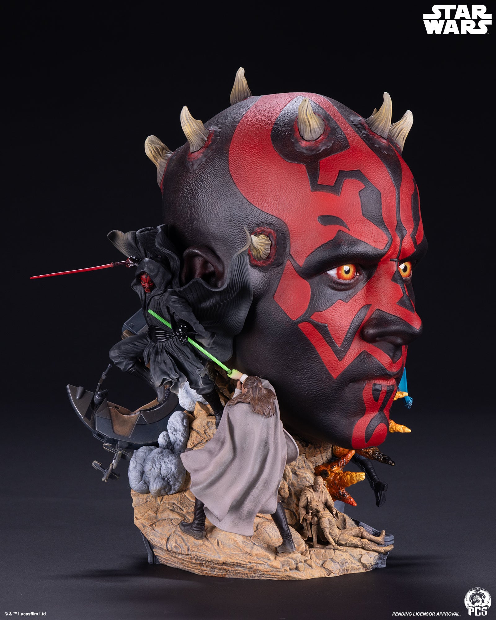 Star Wars Darth Maul Limited Edition Fine Art Bust Gallery Image 4