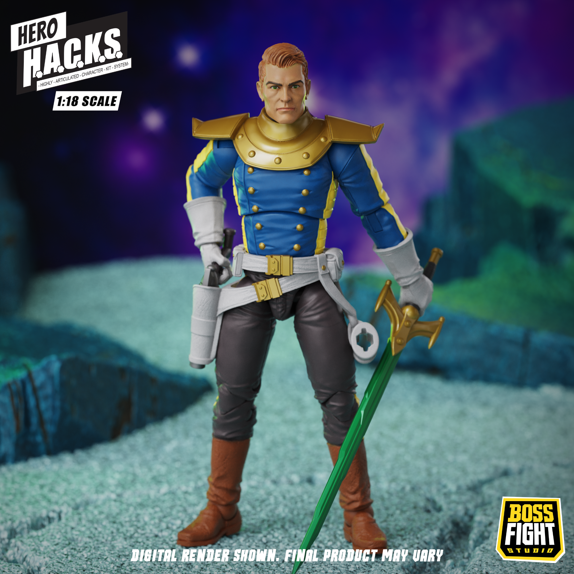 Hero H.A.C.K.S. Jett Steelblade: Stellar Knight of Accord 1/18