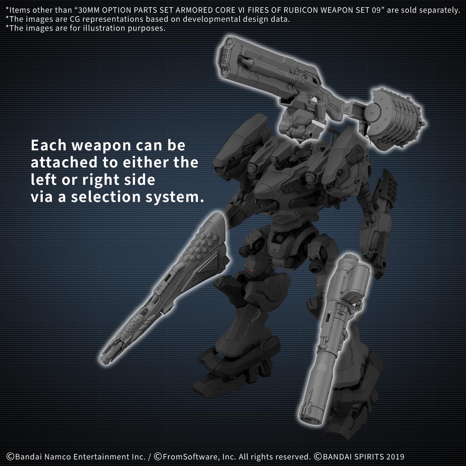 Armored Core VI: Fires of Rubicon 30 Minutes Missions Weapon Set 09 Option Parts Set, Gallery Image 5