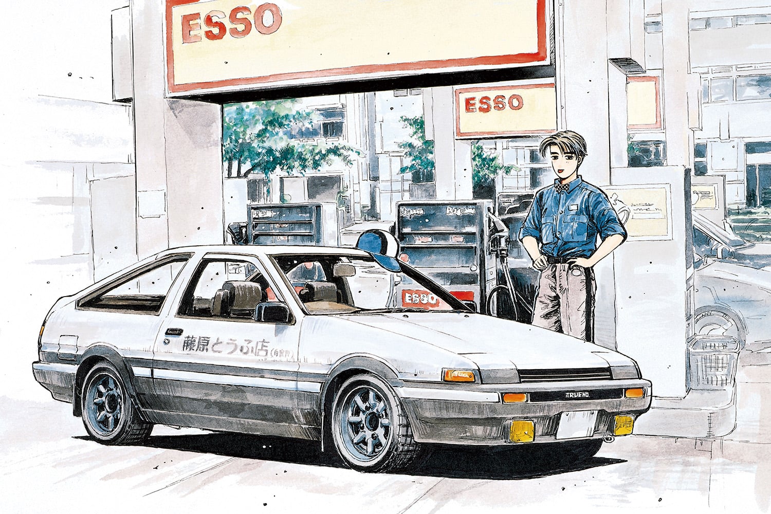 Initial D Snap Kit #CM-1 Takumi's Hachiroku 1/32 Scale Model Kit Gallery Image 7