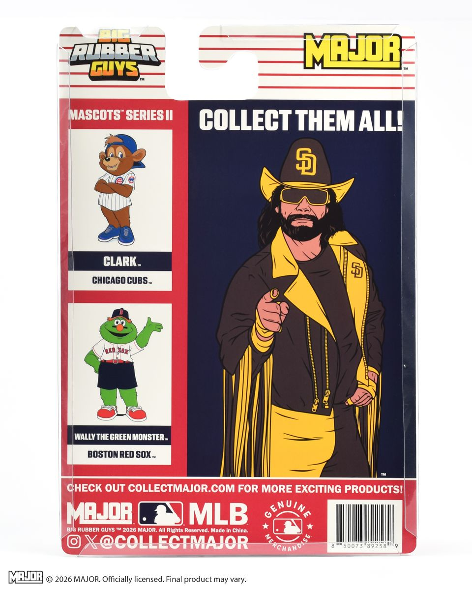 Major League Baseball Big Rubber Guys "Macho Man" Randy Savage (San Diego Padres) Figure Gallery Image 6