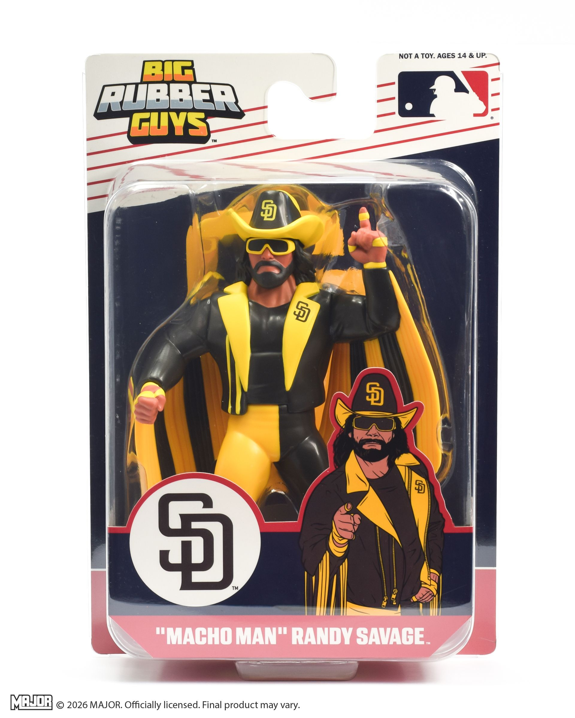 Major League Baseball Big Rubber Guys "Macho Man" Randy Savage (San Diego Padres) Figure Gallery Image 5