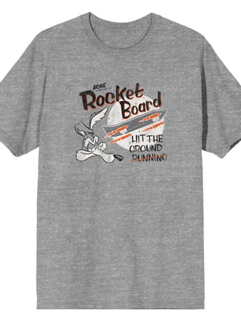 Image of Looney Tunes Wile E. Coyote Rocket Board T-Shirt