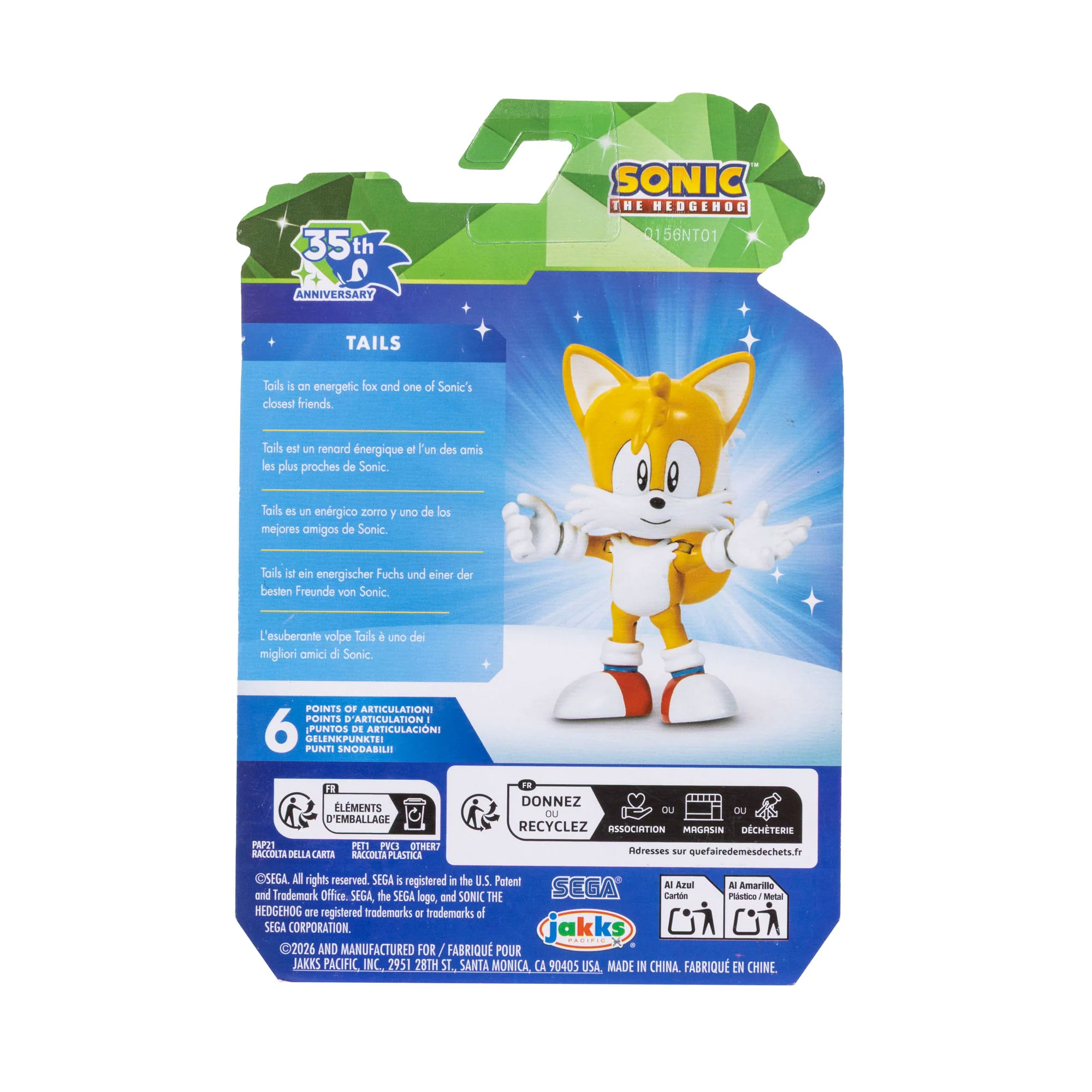 Sonic the Hedgehog 35th Anniversary Classic Tails 2.5-Inch Scale