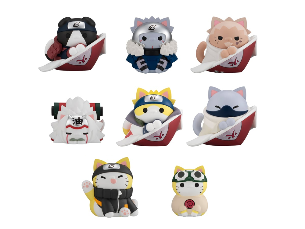 Naruto: Shippuden Nyaruto! Mega Cat Project The Bond Between Master and Disciple Box of 8 Random Figures (Reissue) Gallery Image 1