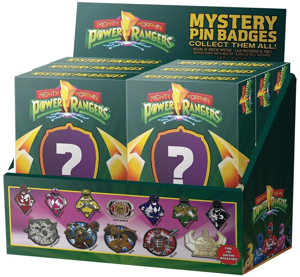 Power Rangers Box of 12 Random Pin Badges Gallery Image 16