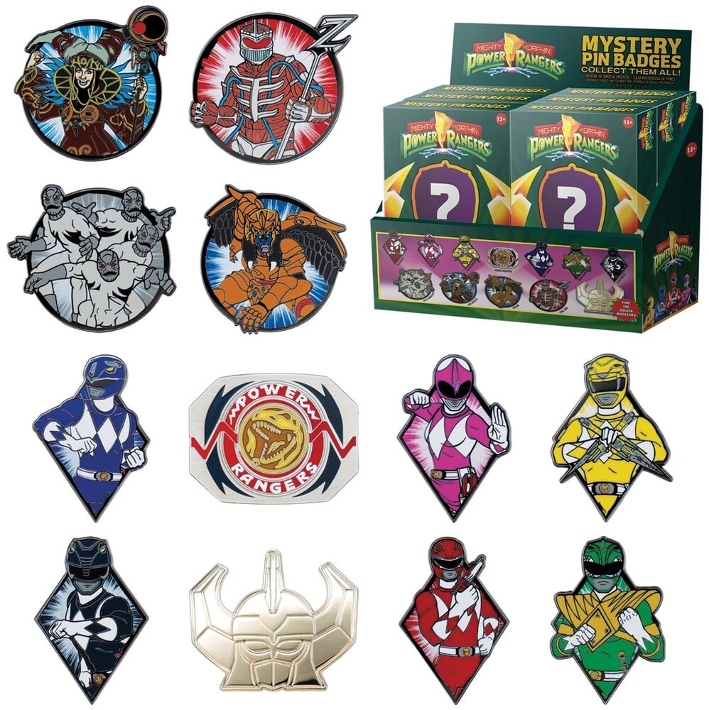 Power Rangers Box of 12 Random Pin Badges Gallery Image 15