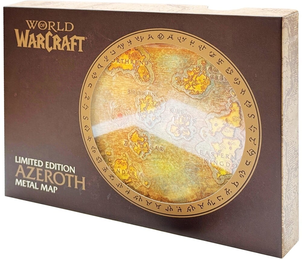 World of Warcraft Azeroth Metal Map Limited Edition Replica