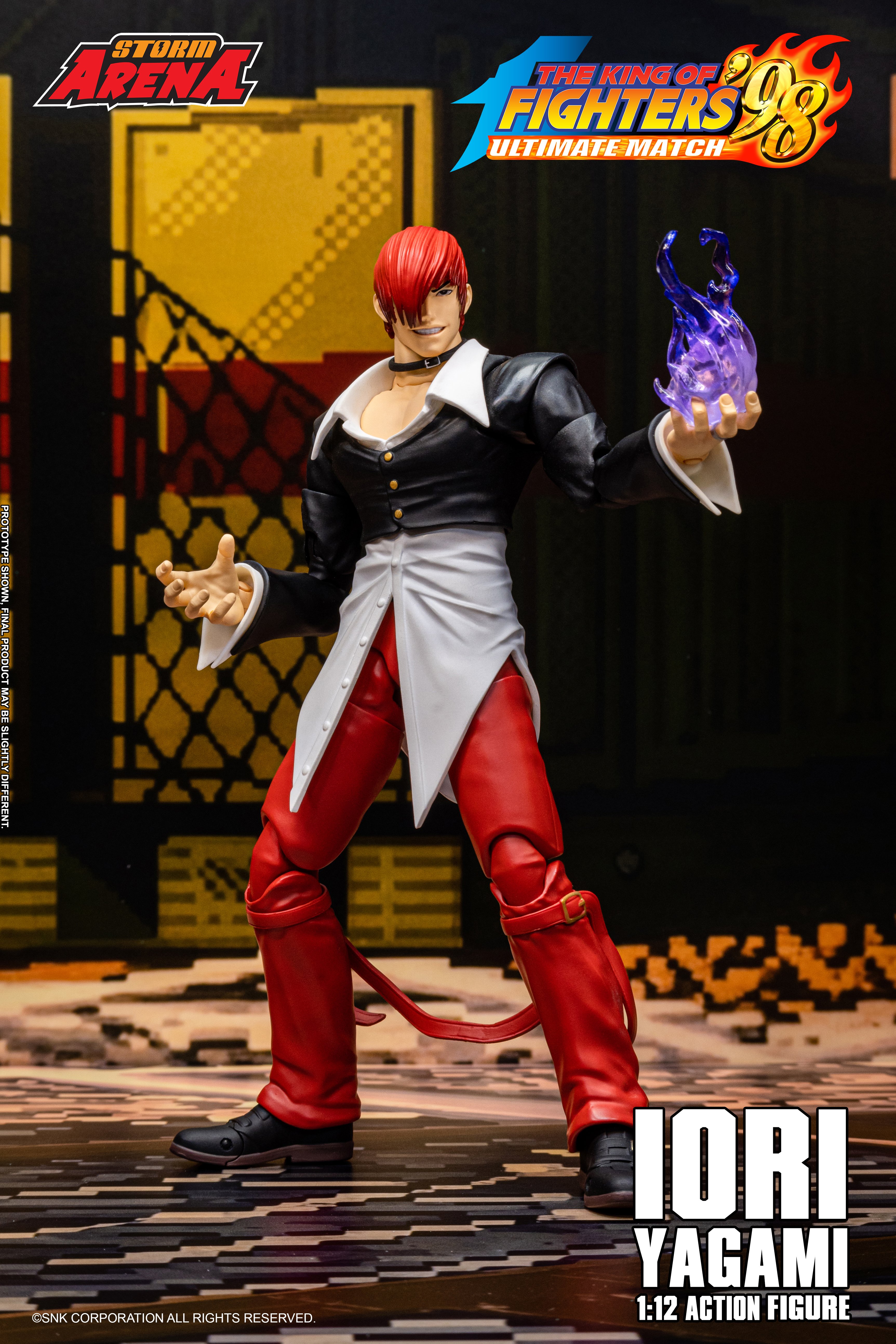 The King of Fighters '98 Ultimate Match Storm Arena Iori Yagami 1/12 Scale Action Figure Gallery Image 6