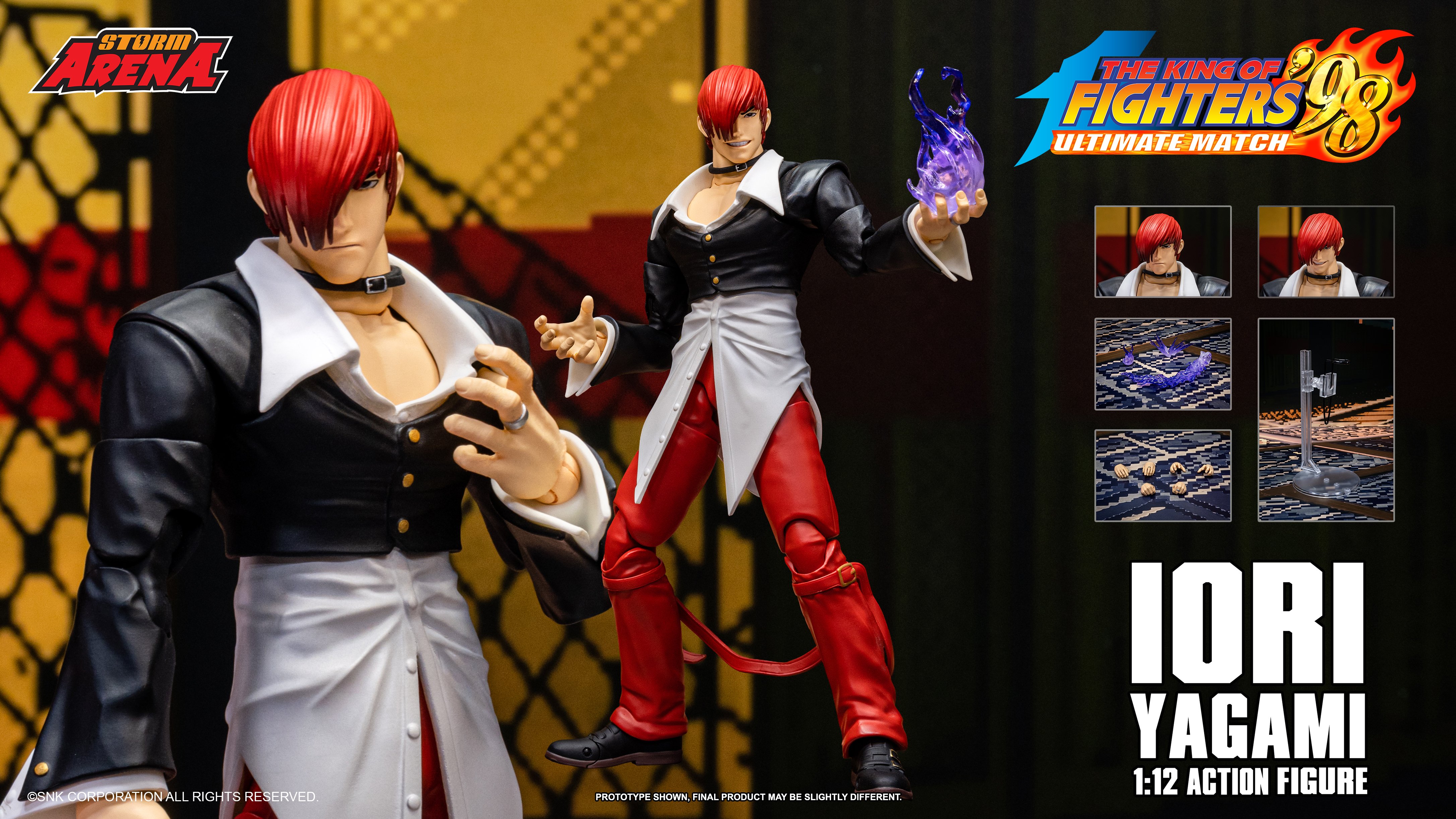 The King of Fighters '98 Ultimate Match Storm Arena Iori Yagami 1/12 Scale Action Figure Gallery Image 21