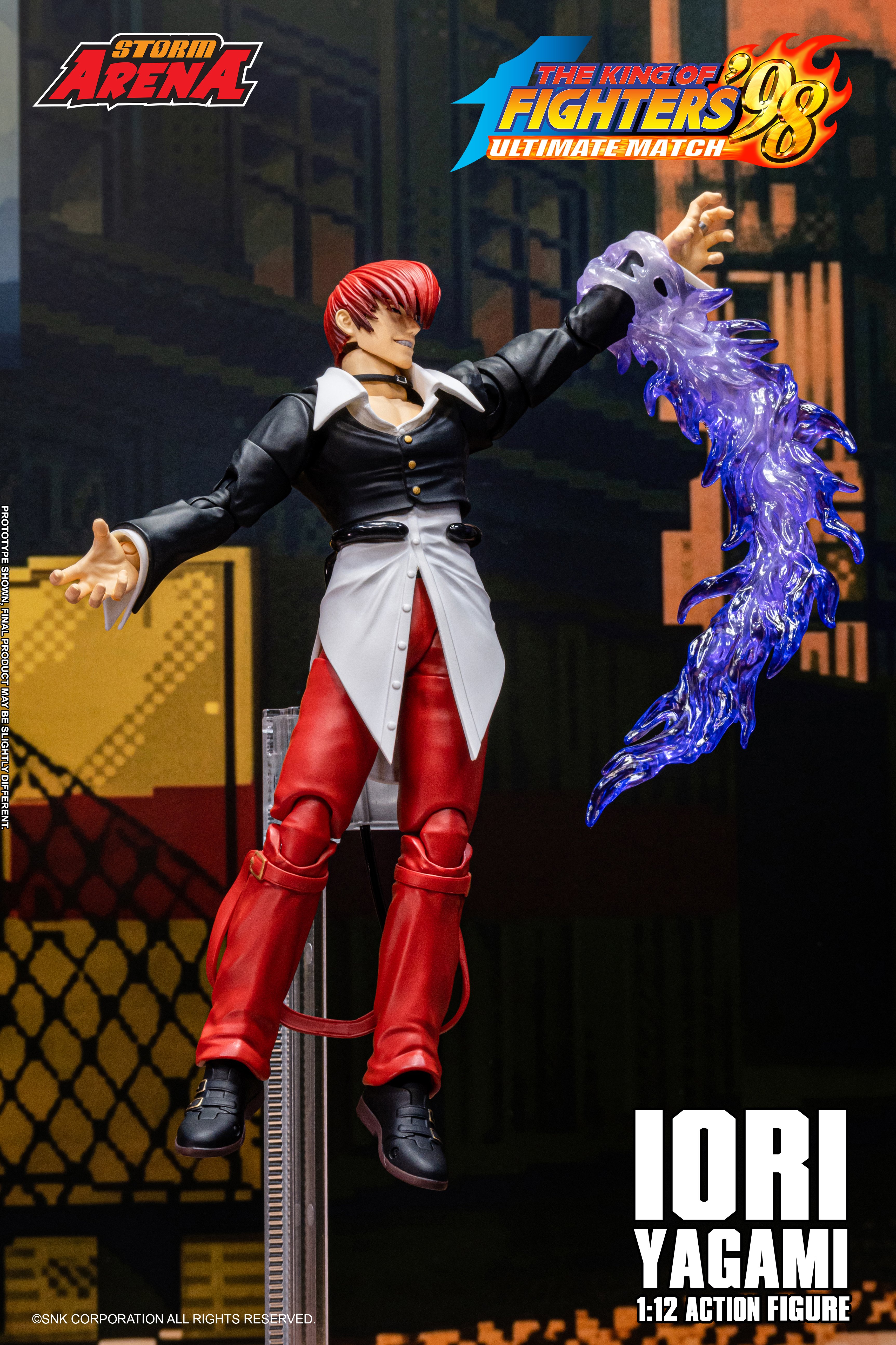 The King of Fighters '98 Ultimate Match Storm Arena Iori Yagami 1/12 Scale Action Figure Gallery Image 13