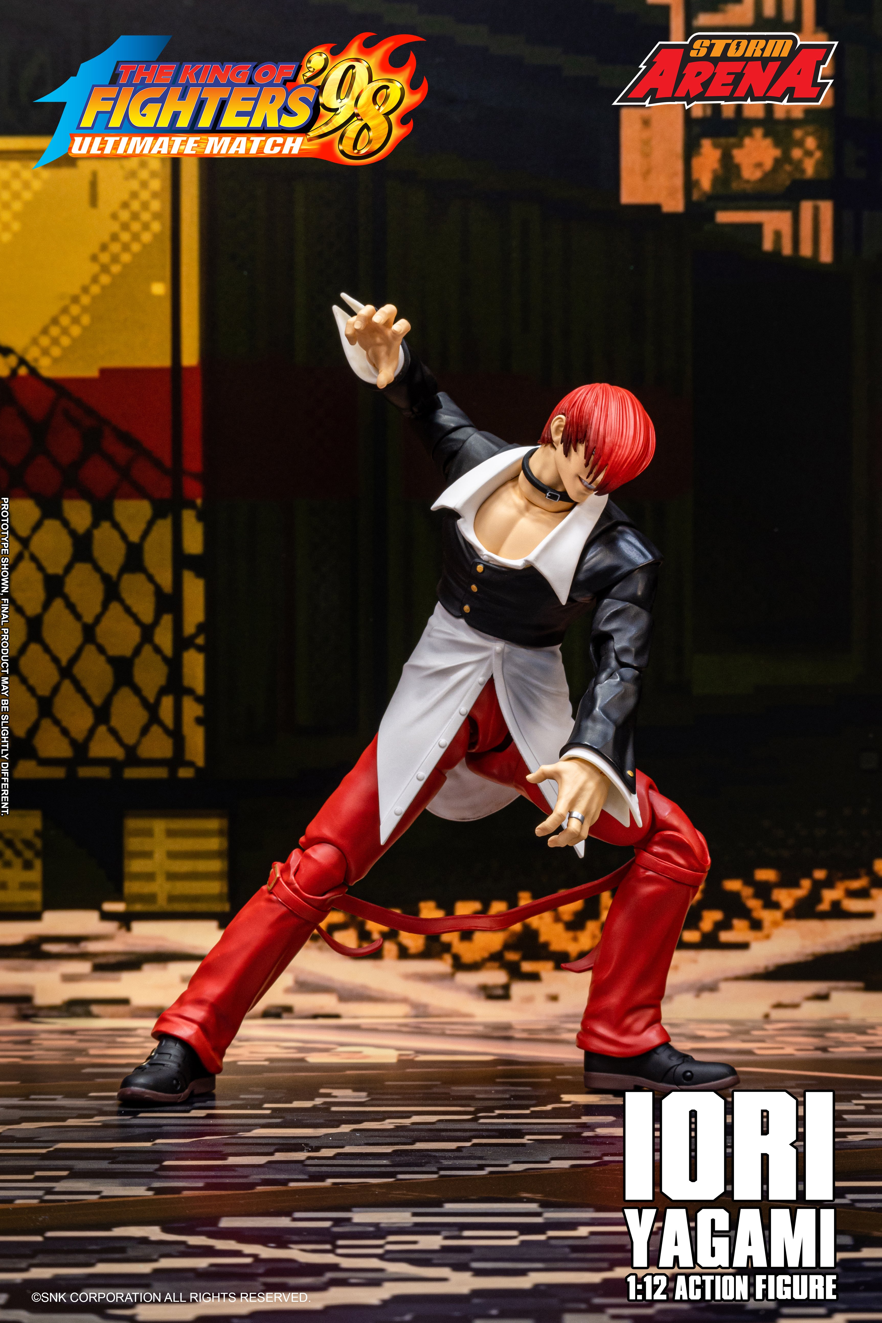 The King of Fighters '98 Ultimate Match Storm Arena Iori Yagami 1/12 Scale Action Figure Gallery Image 9
