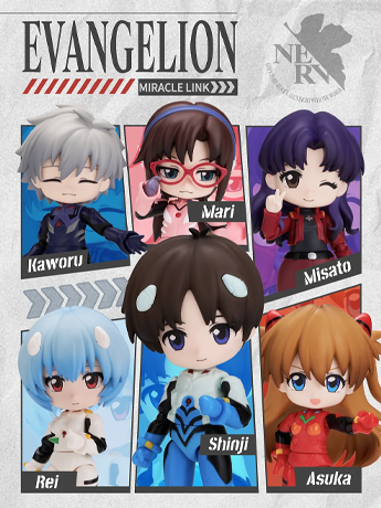 Neon Genesis Evangelion DaaLaMode Q Series Miracle Link Box of 6 Model Kits Gallery Image 2
