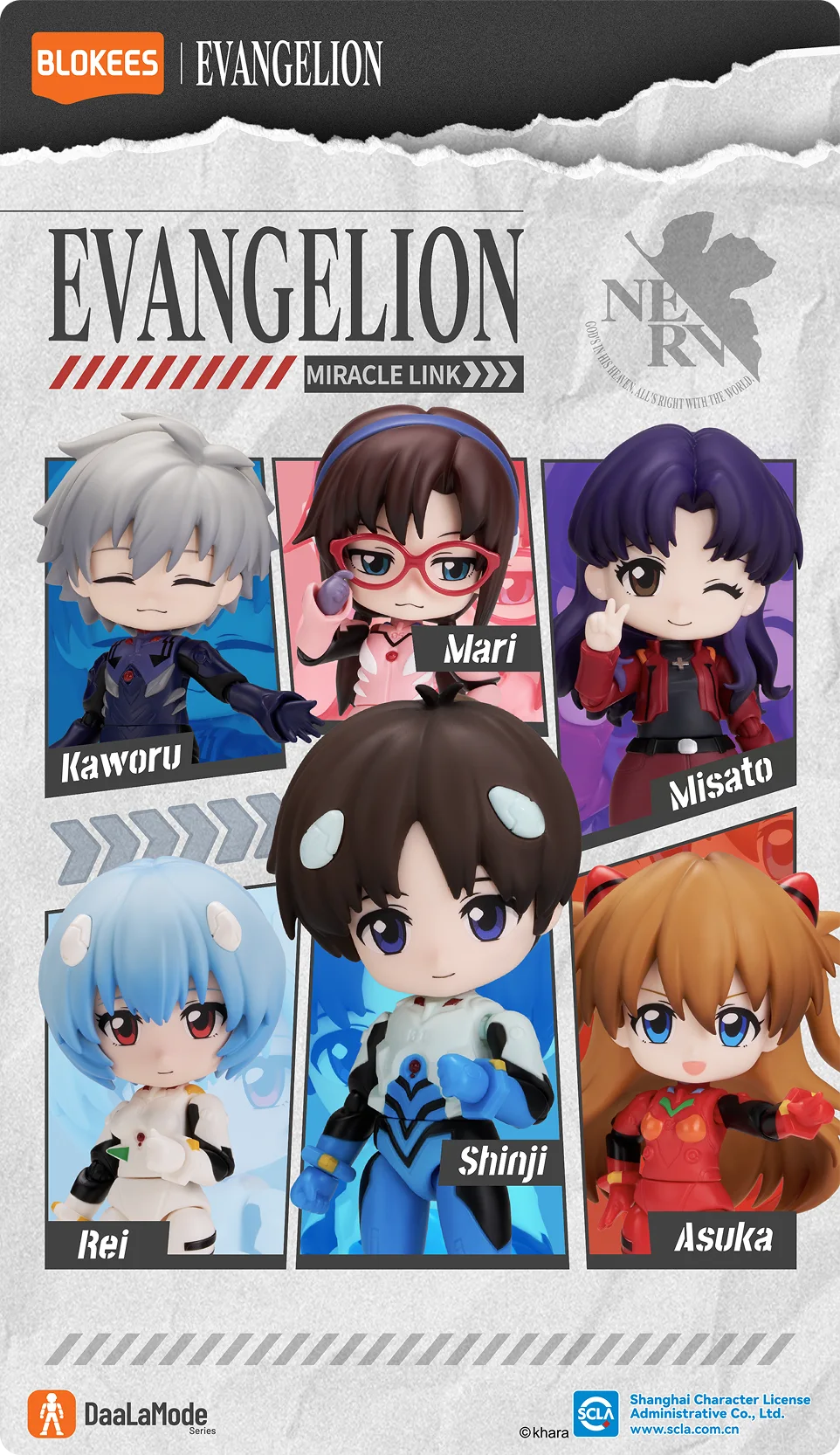 Neon Genesis Evangelion DaaLaMode Q Series Miracle Link Box of 6 Model Kits Gallery Image 4