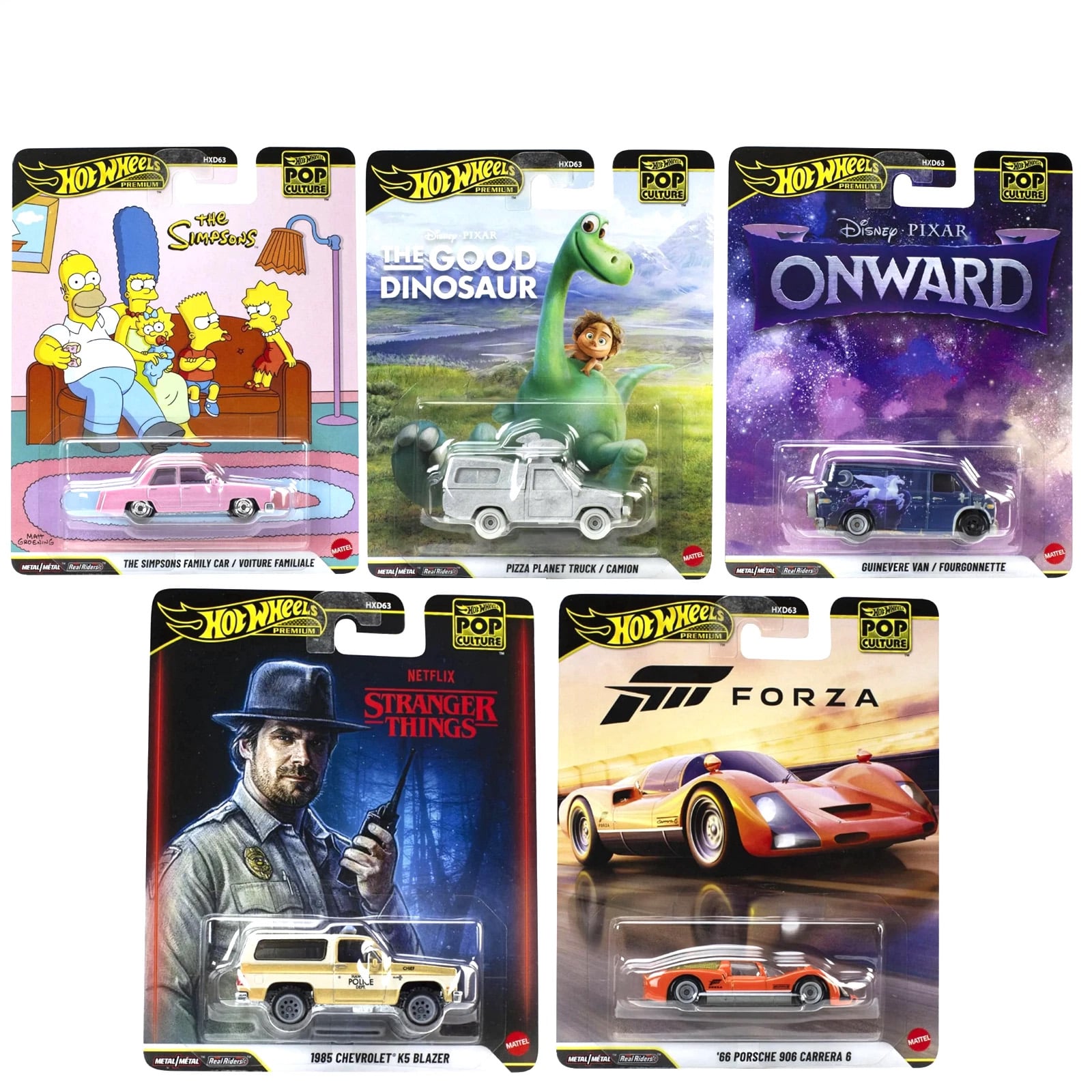 Hot Wheels Premium Pop Culture 2026 Mix 5 Set of 5 Models
