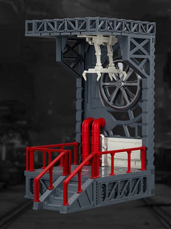 Dark Source Hangar Style Diorama Display Base (05)