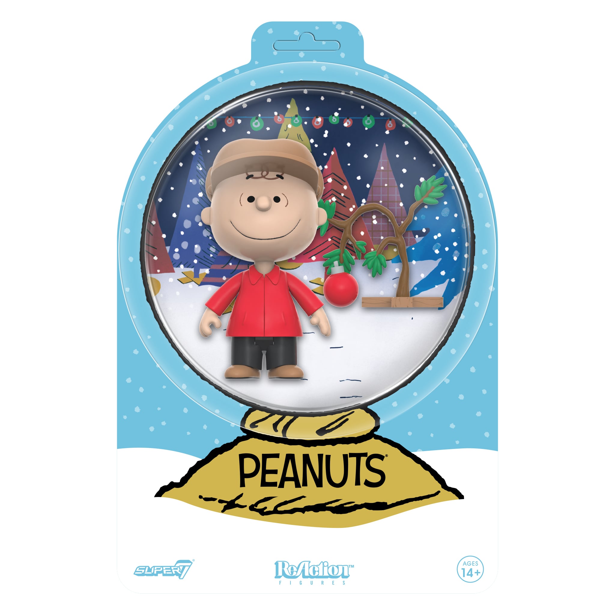 Peanuts ReAction Charlie Brown and Sad Tree (Snow Globe Card Back) Action Figure Gallery Image 4