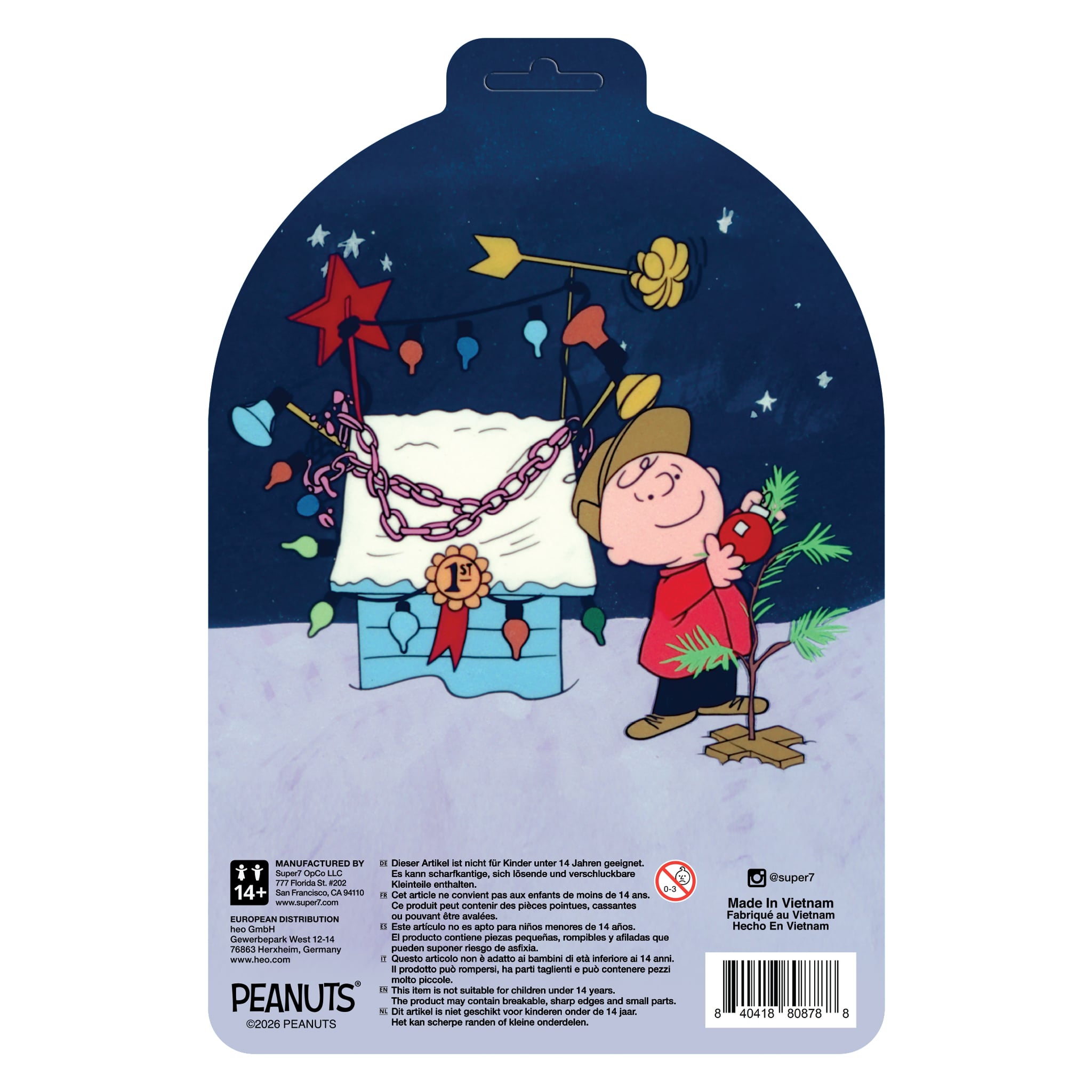 Peanuts ReAction Charlie Brown and Sad Tree (Snow Globe Card Back) Action Figure Gallery Image 5