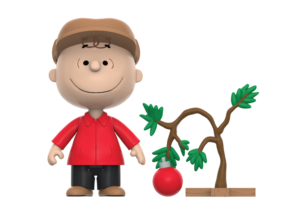 Peanuts ReAction Charlie Brown and Sad Tree (Snow Globe Card Back) Action Figure Gallery Image 1