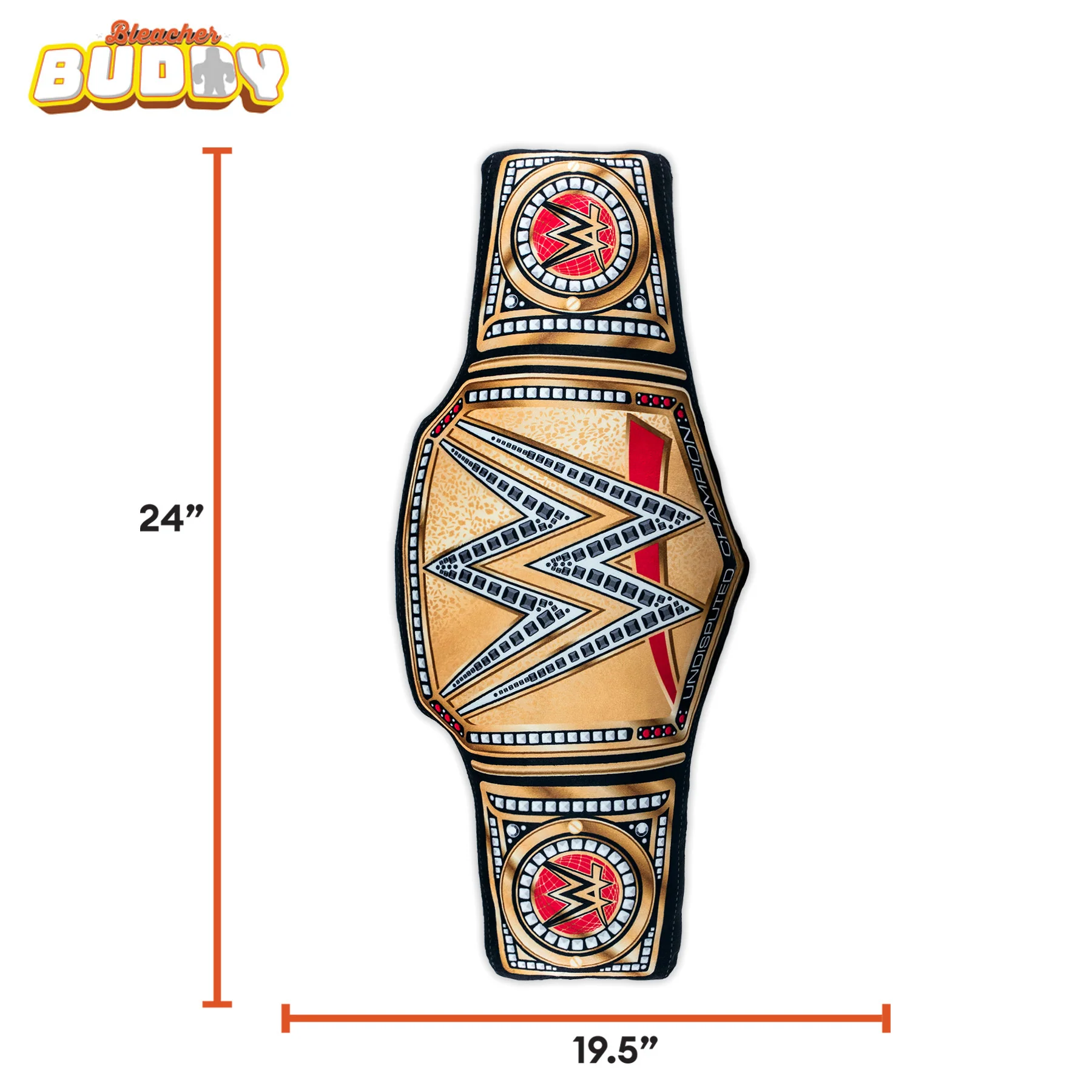 WWE Bleacher Buddy Universal Championship Belt 24" Plush Gallery Image 7