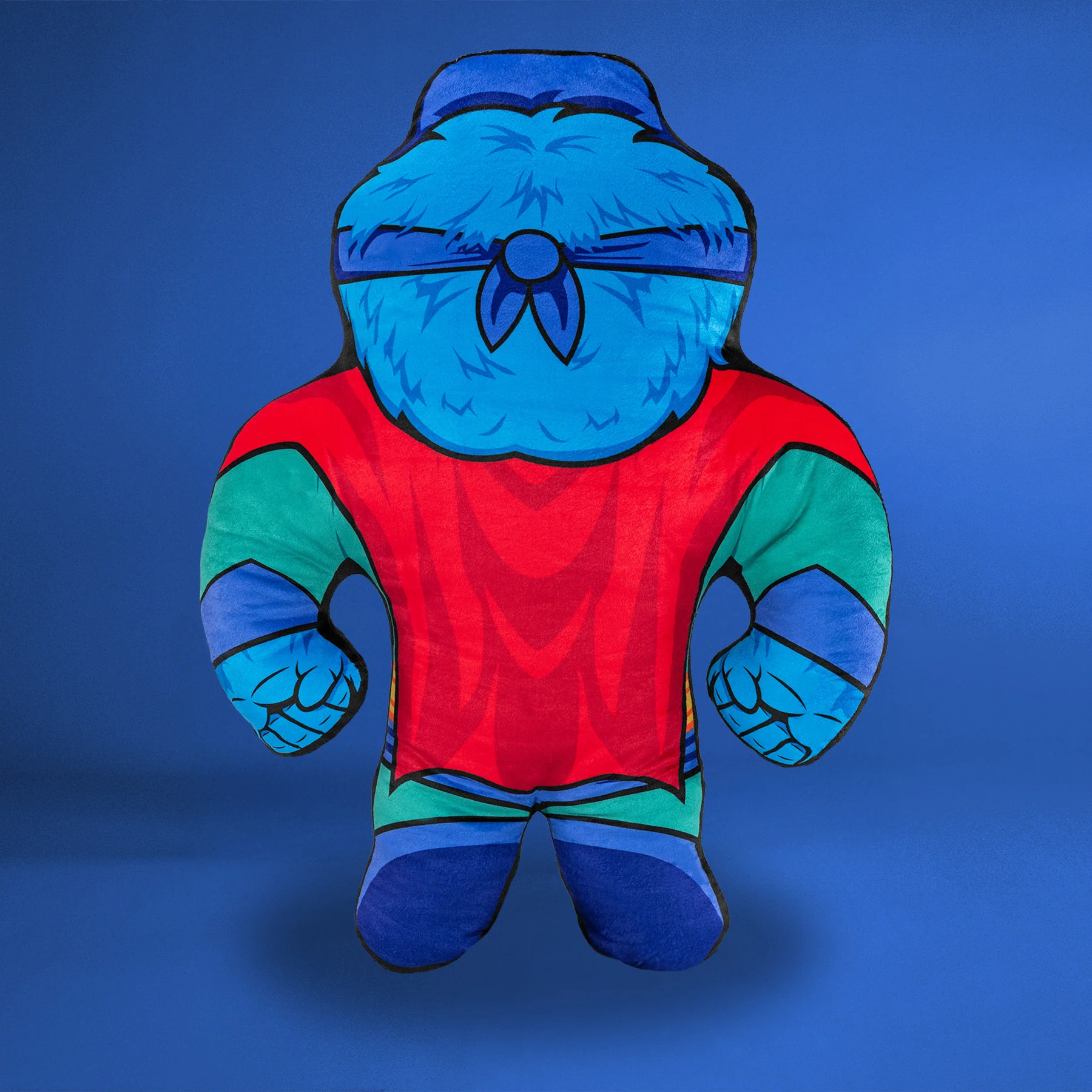 Sesame Street Bleacher Buddy Cookie Monster Superhero 22" Plush Gallery Image 4