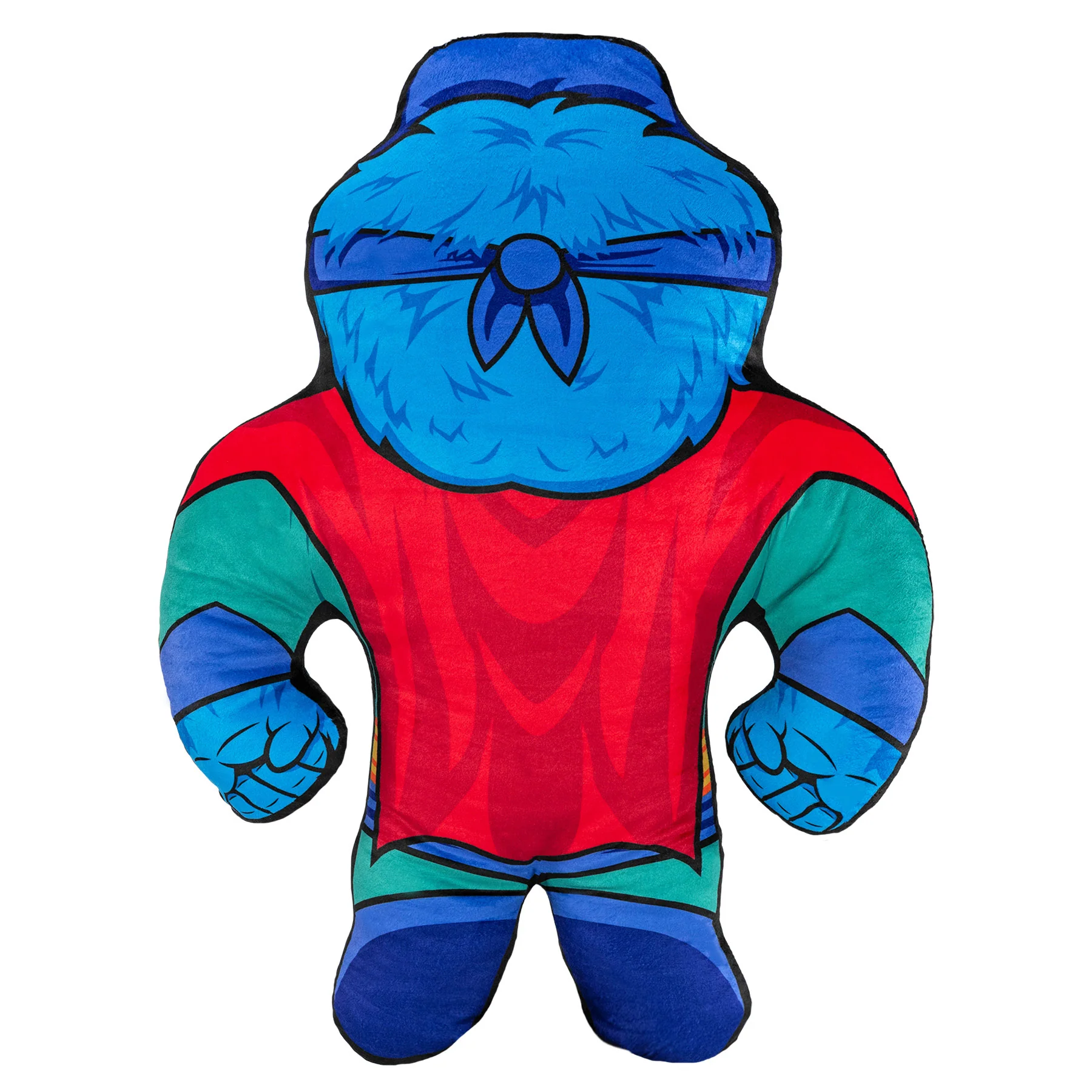 Sesame Street Bleacher Buddy Cookie Monster Superhero 22" Plush Gallery Image 6