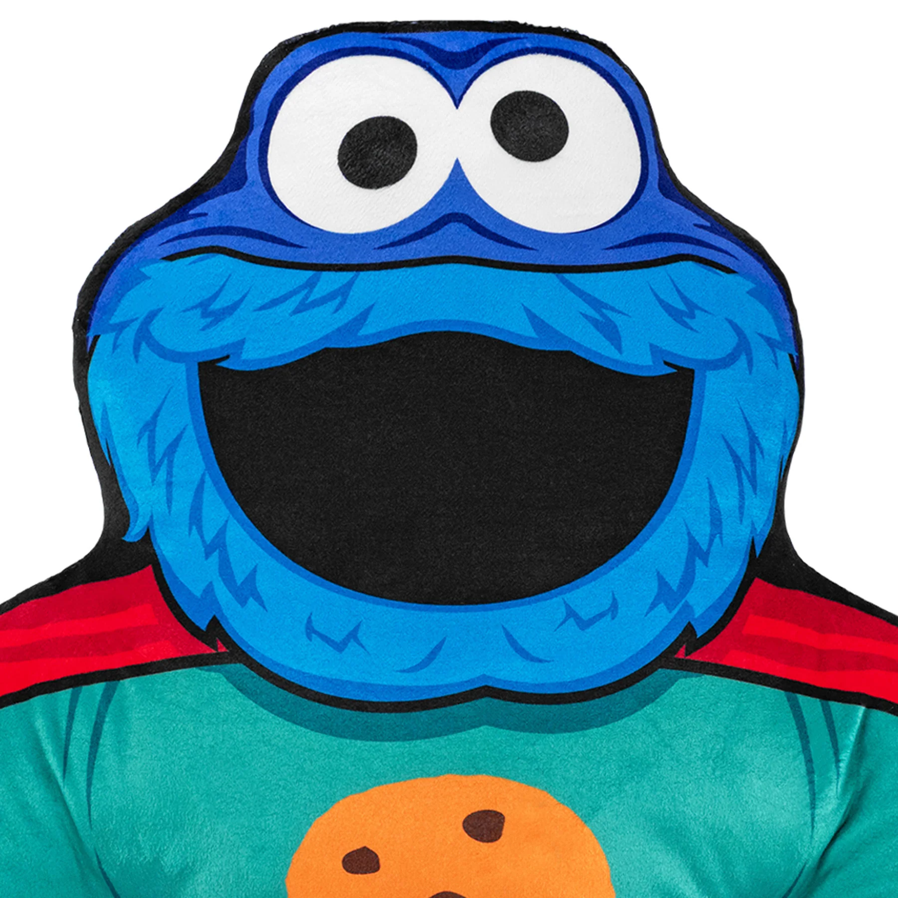 Sesame Street Bleacher Buddy Cookie Monster Superhero 22" Plush Gallery Image 5