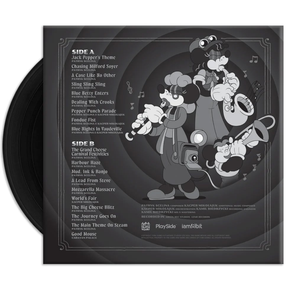 Mouse: P.I. For Hire Original Game Soundtrack Vinyl LP