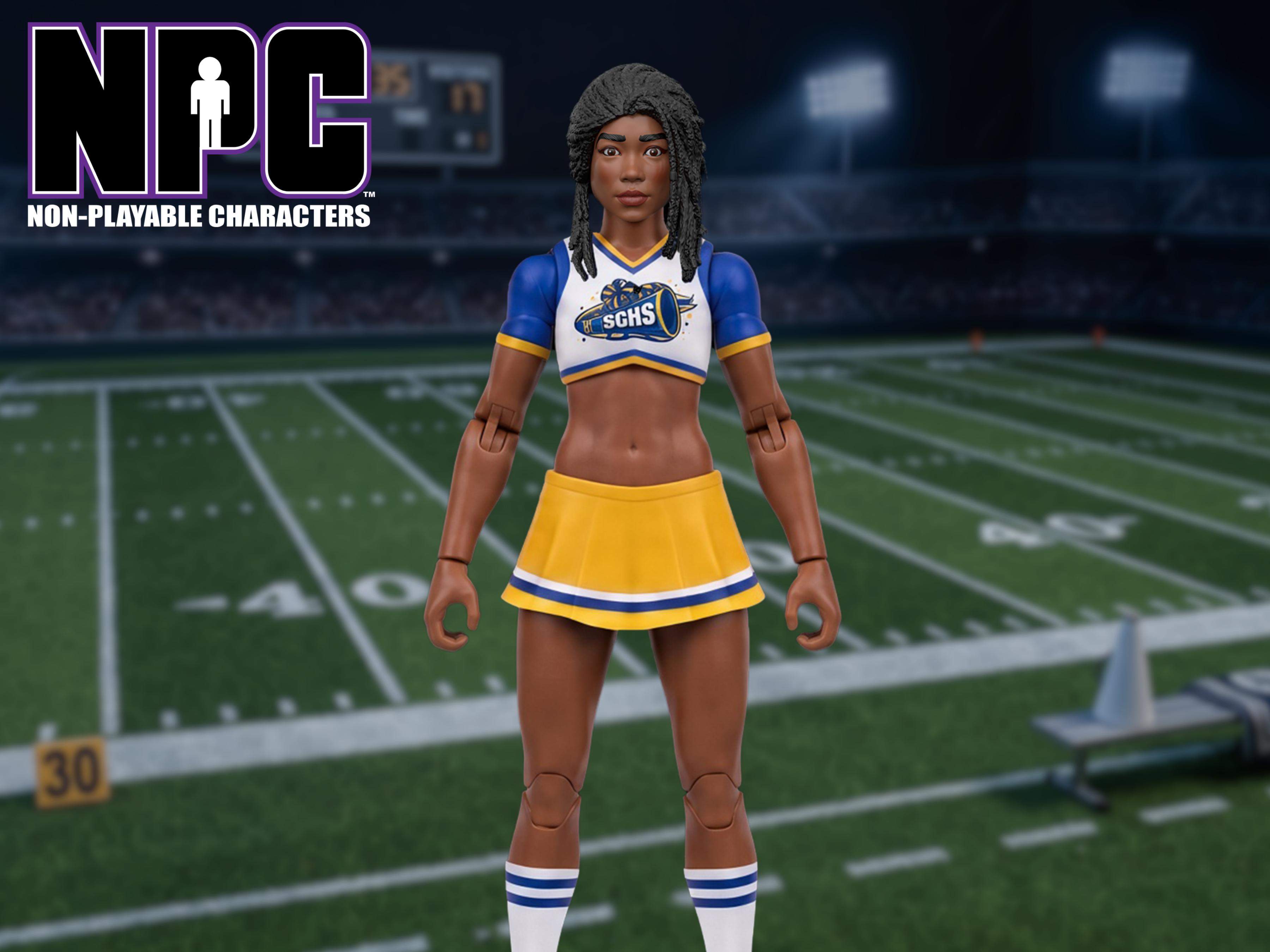 NPC (Non-Playable Characters) SCHS Cheerleader Tumbler 1/12 Scale Action Figure Gallery Image 1