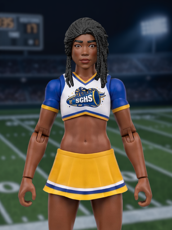 NPC (Non-Playable Characters) SCHS Cheerleader Tumbler 1/12 Scale Action Figure Gallery Image 2