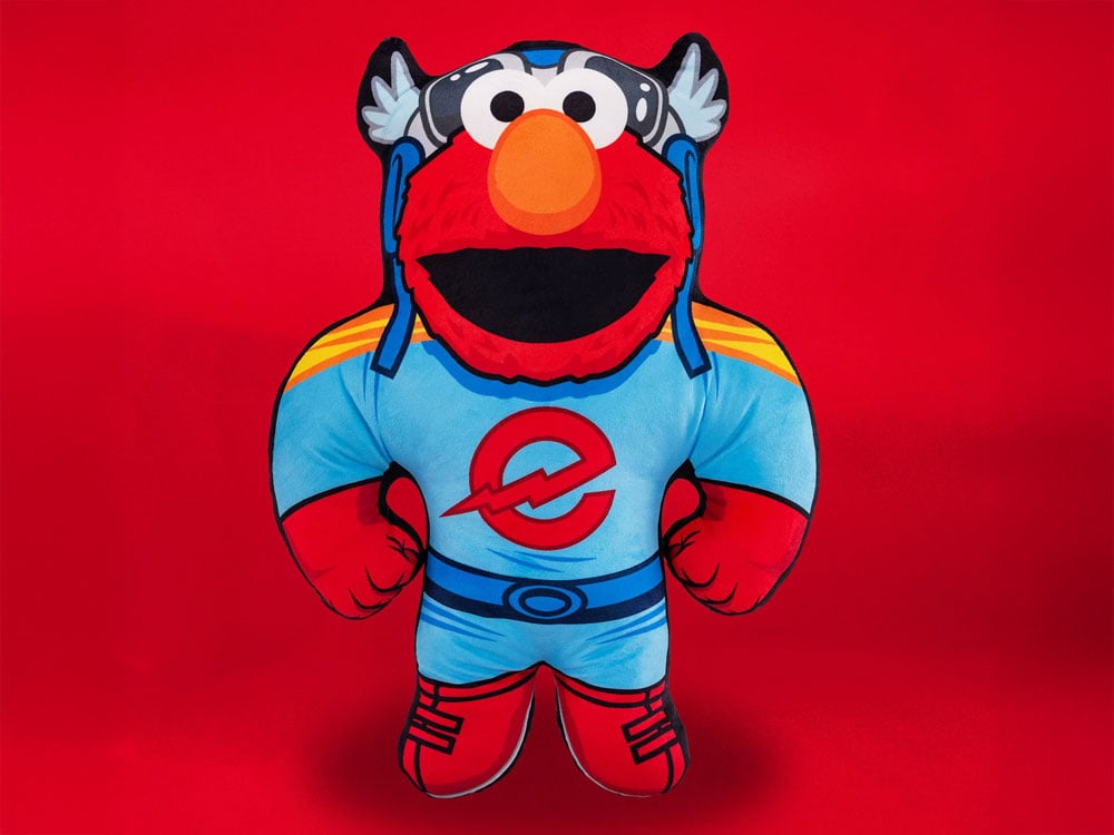 Sesame Street Bleacher Buddy Elmo Superhero 22" Plush Gallery Image 1