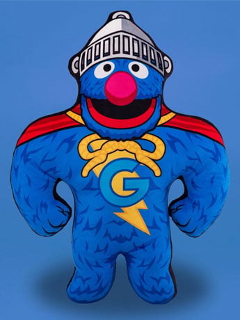 Sesame Street Bleacher Buddy Grover Superhero 22" Plush Gallery Image 2