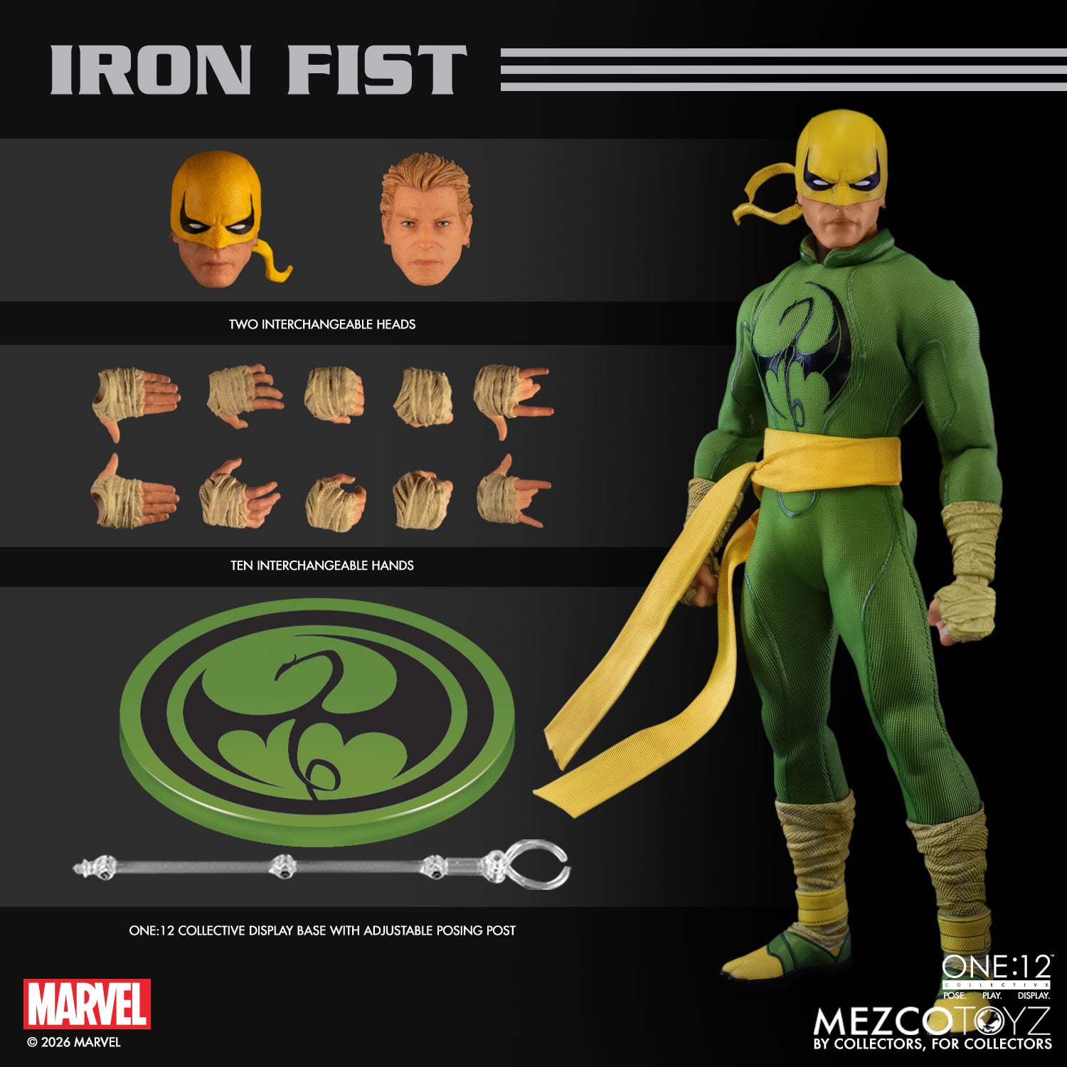 Marvel One:12 Collective Iron Fist (Reissue) Gallery Image 12
