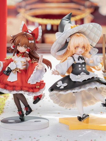 Image of Touhou Project Pocket Fairy Reimu Hakurei & Marisa Kirisame Figure Set