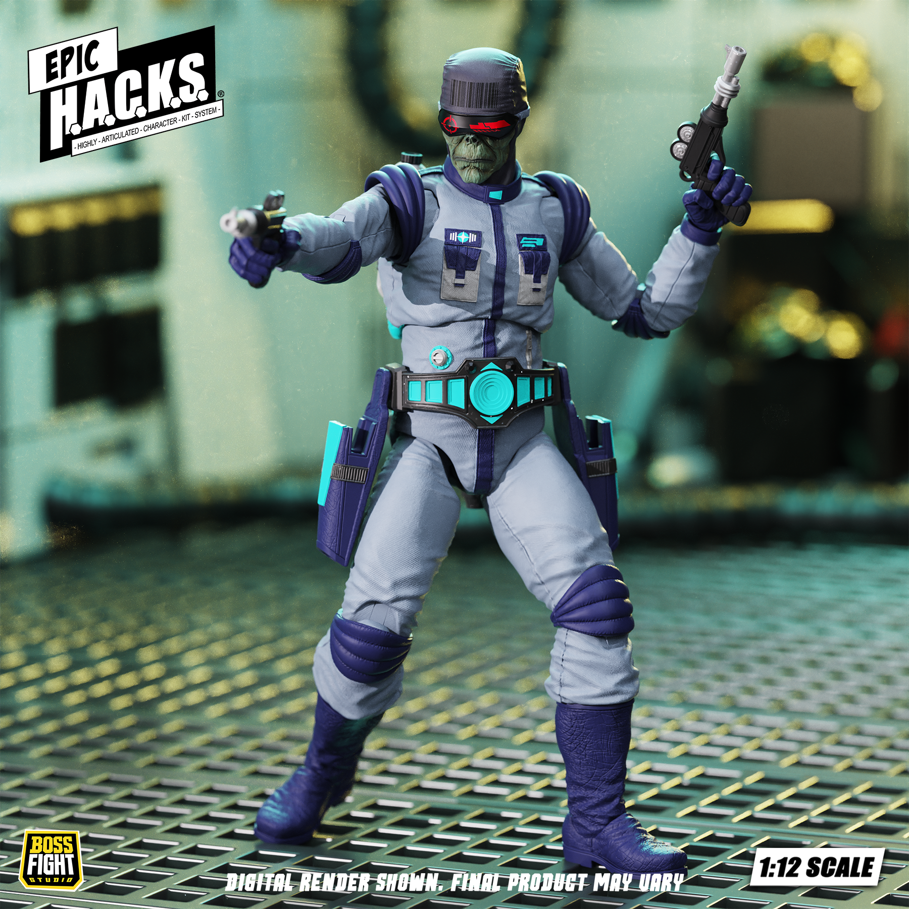 Epic H.A.C.K.S. Rand Arora: Gamma Squad Leader 1/12 Scale Action Figure Gallery Image 4