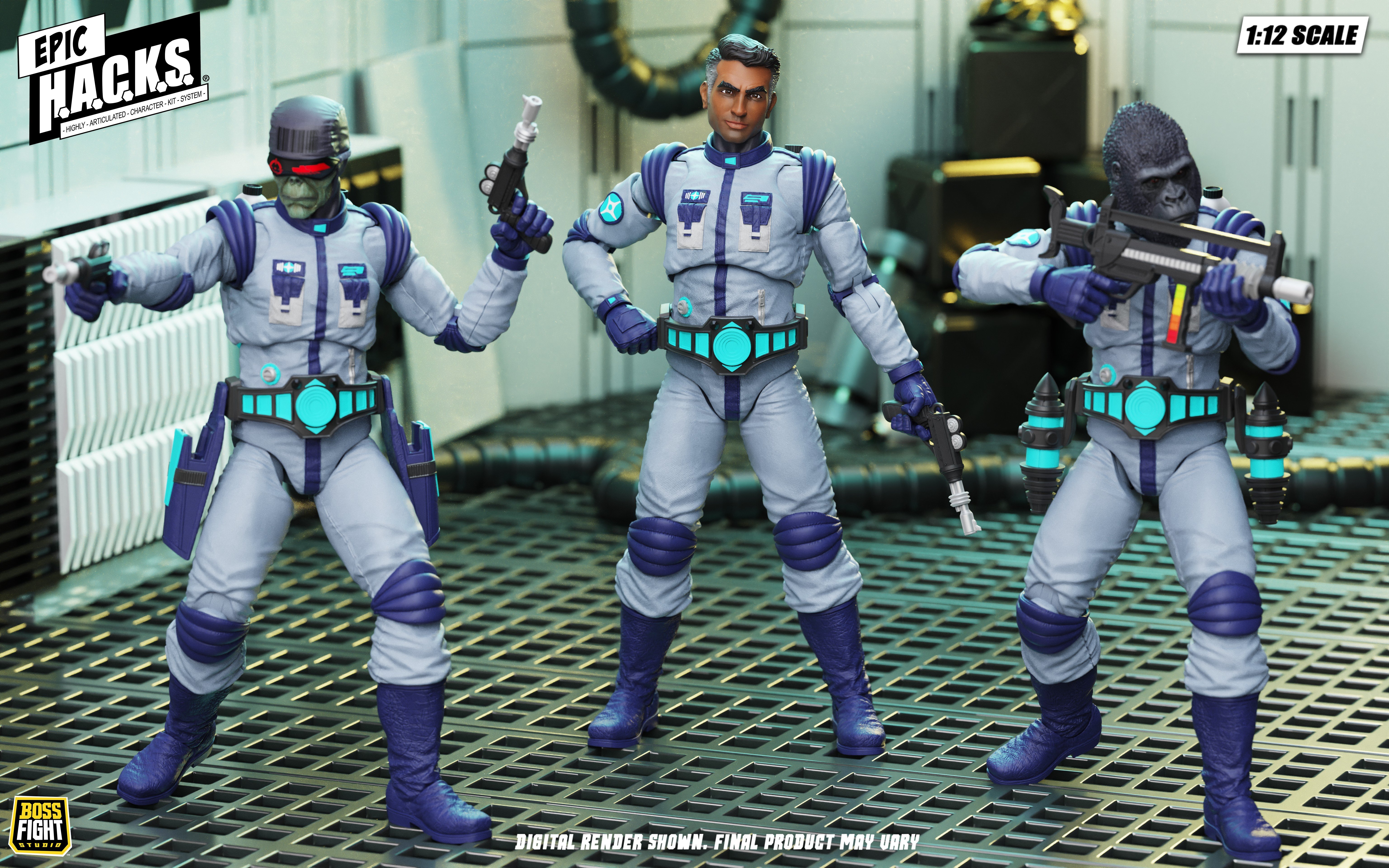Epic H.A.C.K.S. Rand Arora: Gamma Squad Leader 1/12 Scale Action Figure Gallery Image 6