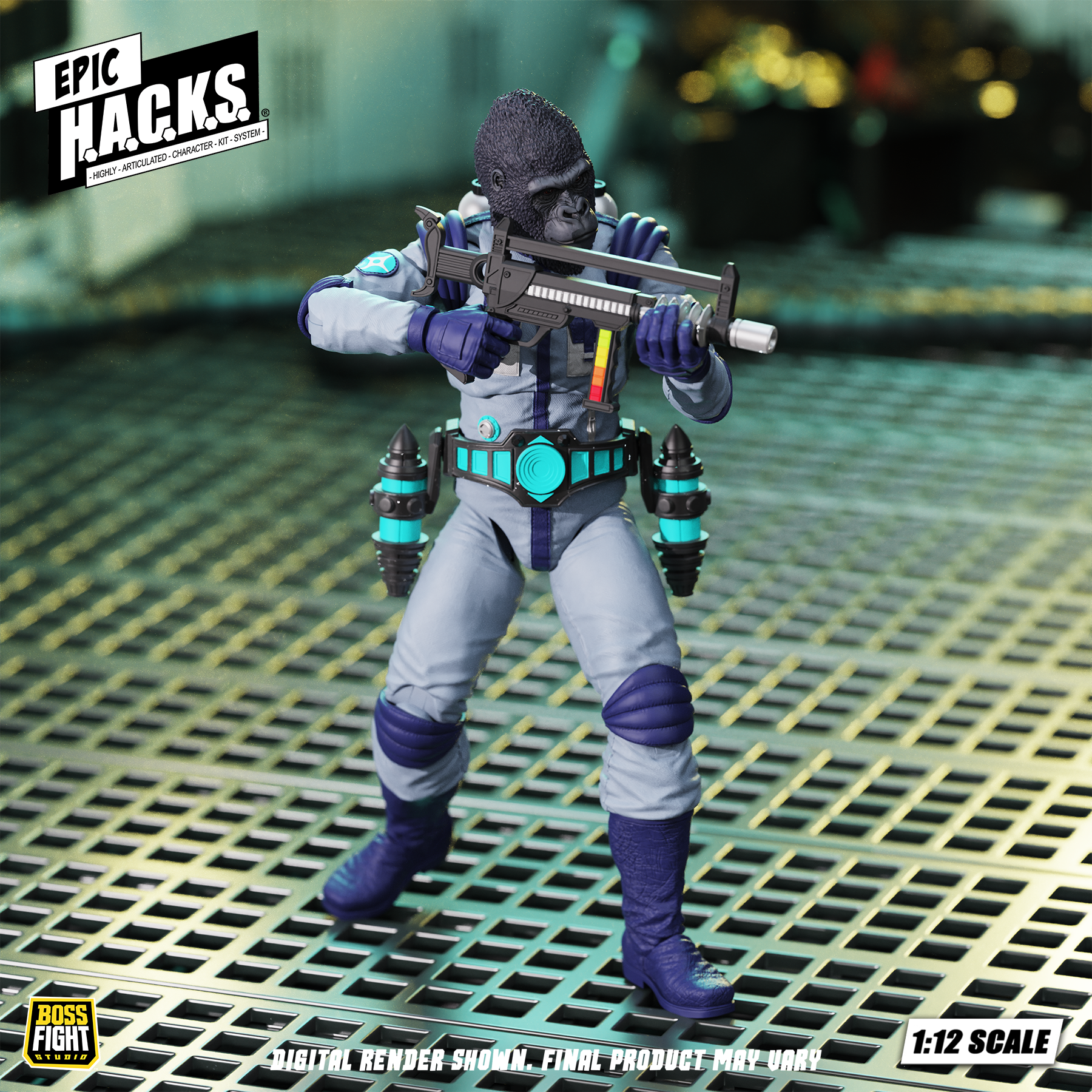 Epic H.A.C.K.S. Rand Arora: Gamma Squad Leader 1/12 Scale Action Figure Gallery Image 5